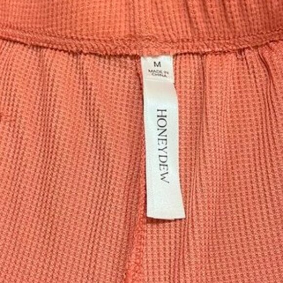 Honeydew Intimates Waffle Knit Lounge Pajama Shorts Coral Medium NWOT - Picture 3 of 13
